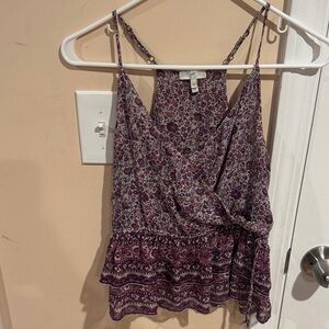 Joie Purple Floral Camisole Top